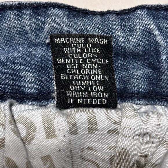 CJ Black Premium Skinny Flex Jeans 34x34 Moto Distressed Paint Splatter Denim - Picture 9 of 14